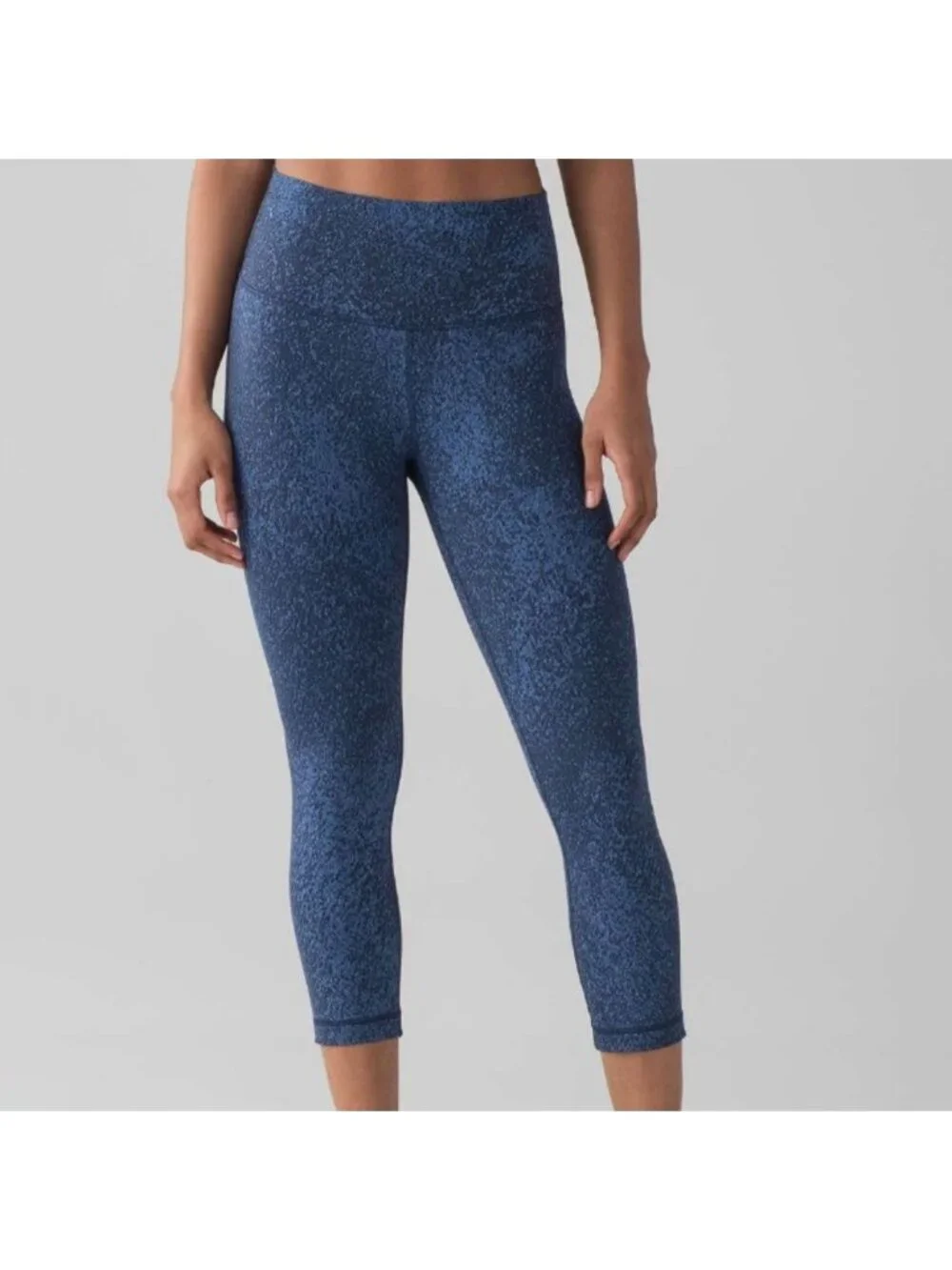 Lululemon Wunder Under Crop (Hi-Rise) (Luxtreme)Power Luxtreme Mineral Deposit